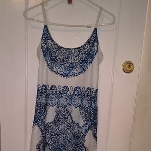 VENUS | Blue and White Maxi Dress